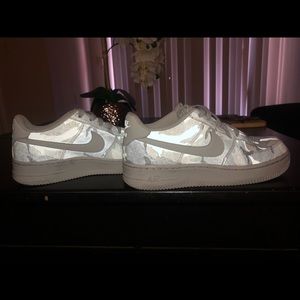 Nike reflective camo Air Force 1s